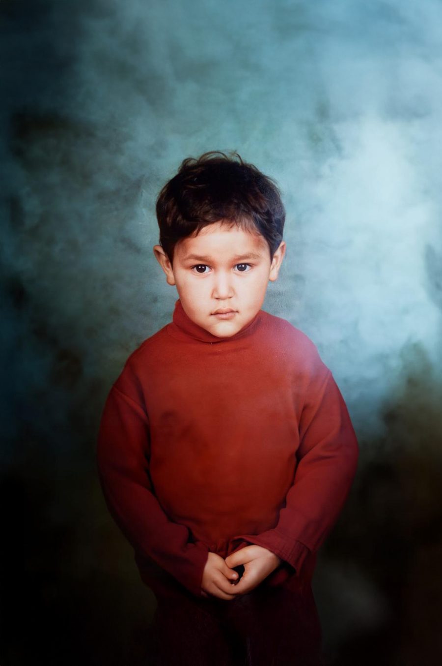 Hamid as a young child