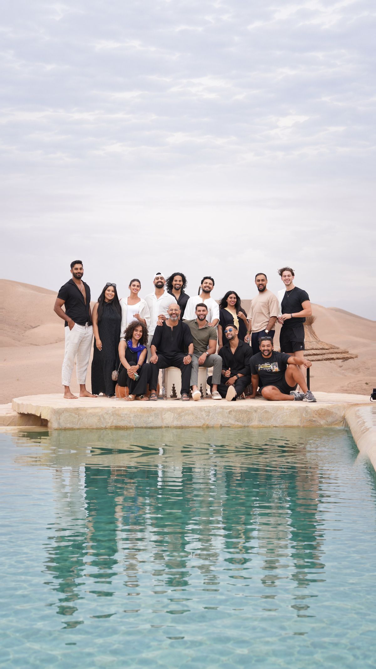 The retreat group at the estate outside Marrakech